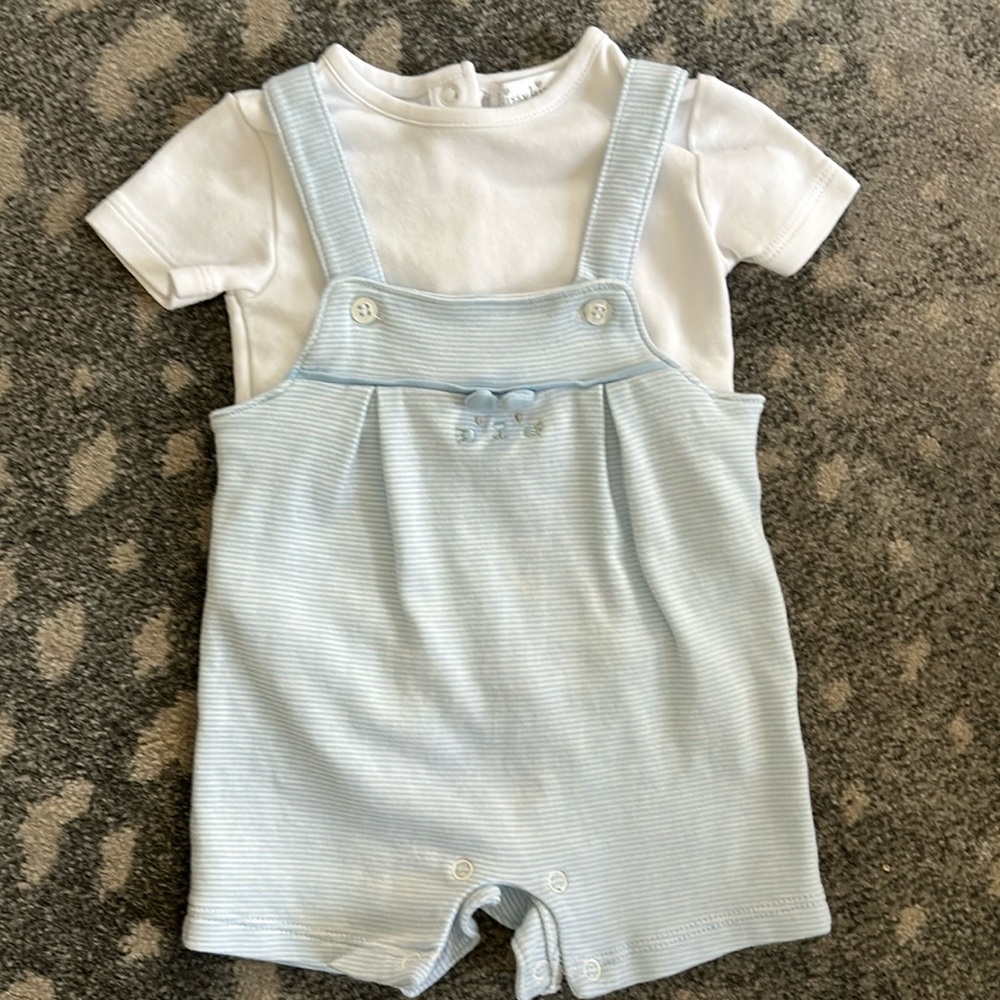 Precious Easter bunny overall set 0-3m